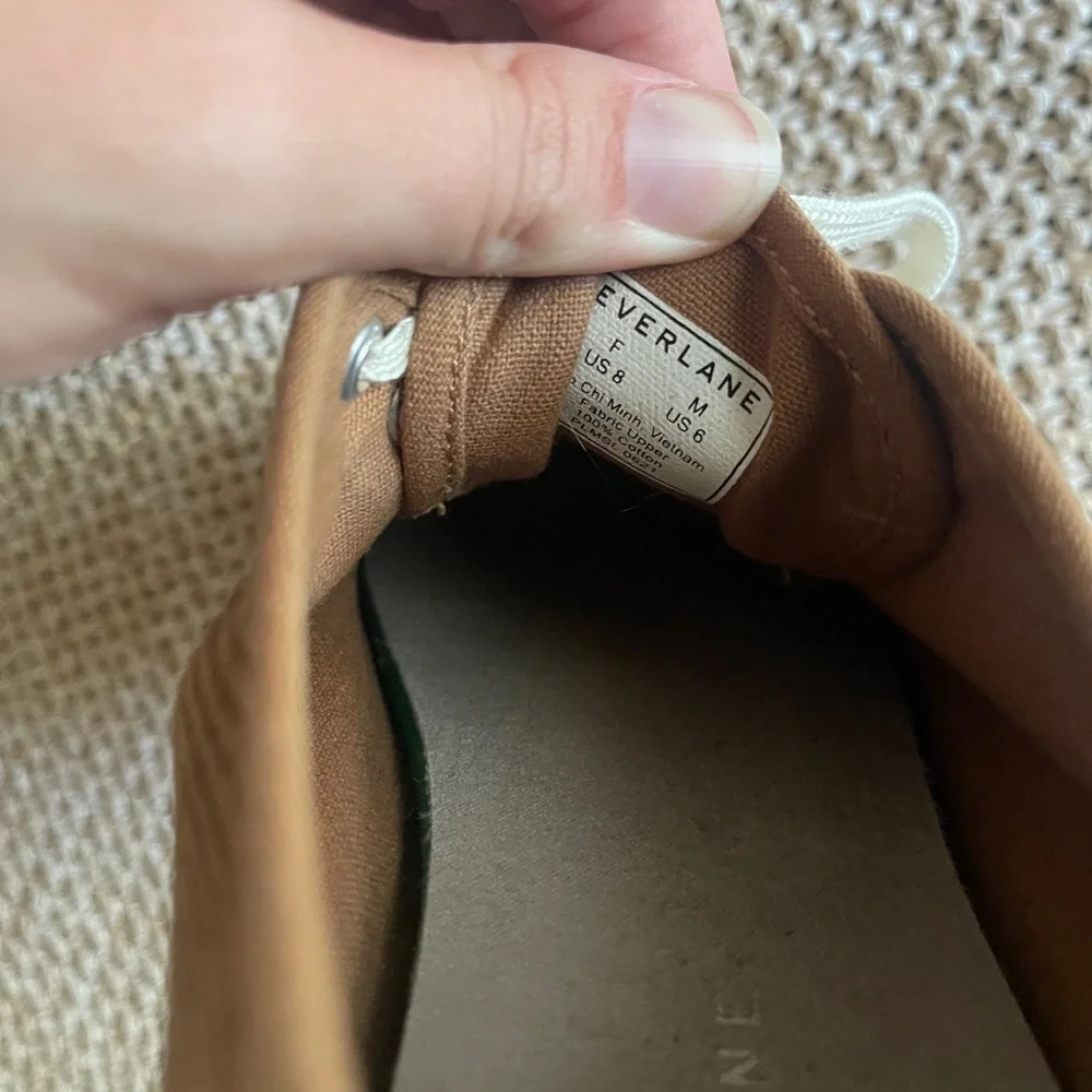 Everlane the Forever Sneaker - toasted coconut woman’s size 8